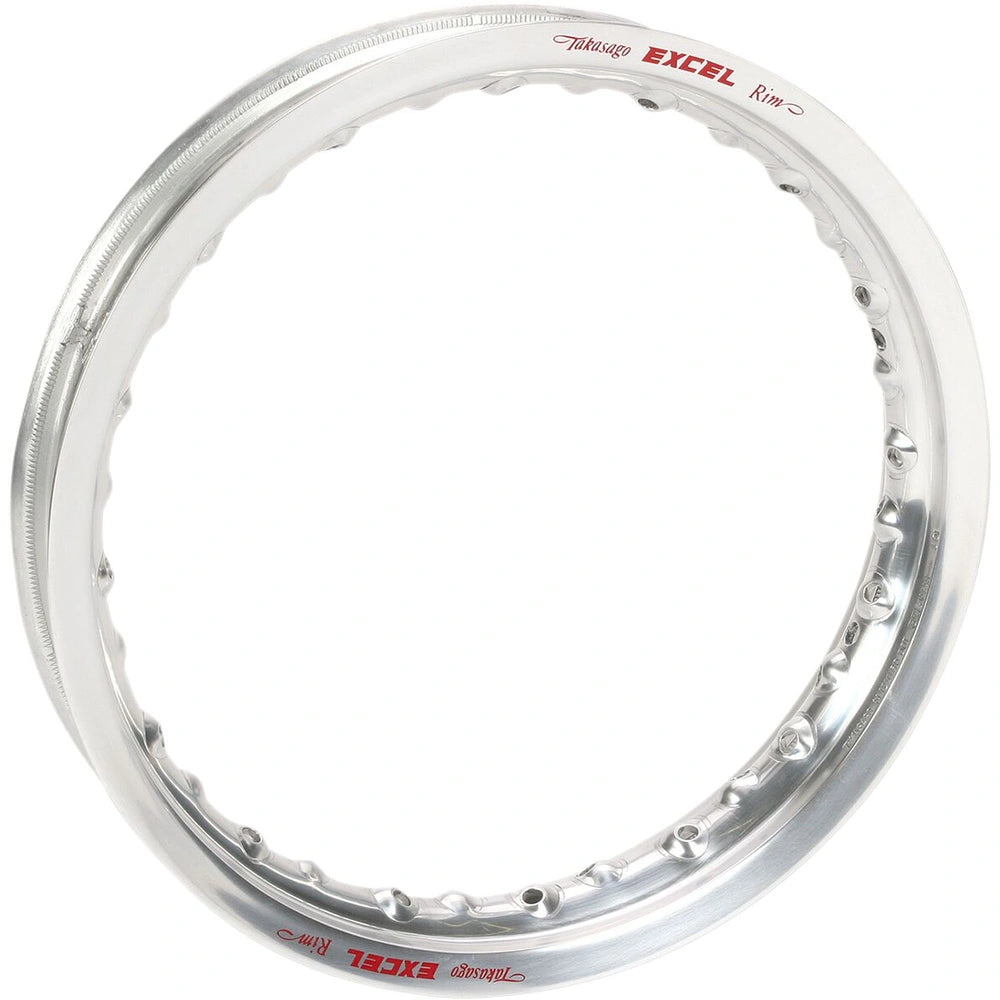 Excel Takasago MX/Enduro fælg 12x1.6, bag, 32H til Kawasaki/Suzuki 1985–2003 – sølv – Excel hjuldel til MX, Enduro eller Supermoto